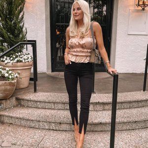 Le High Skinny Front Split Jean